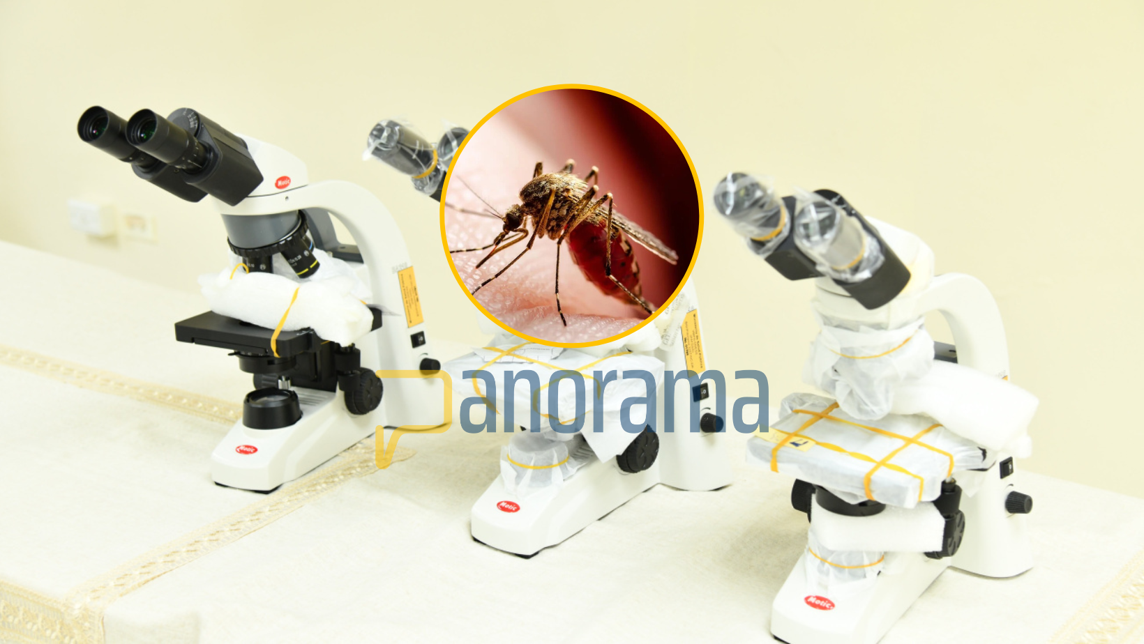 12 microscopios para la prevención malaria