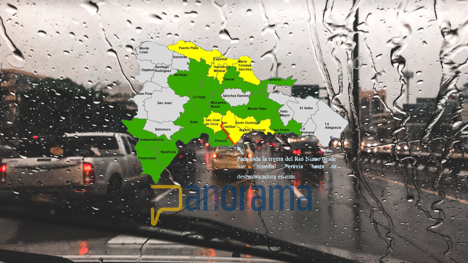 COE coloca en alerta roja varias comunidades por fuertes lluvias
