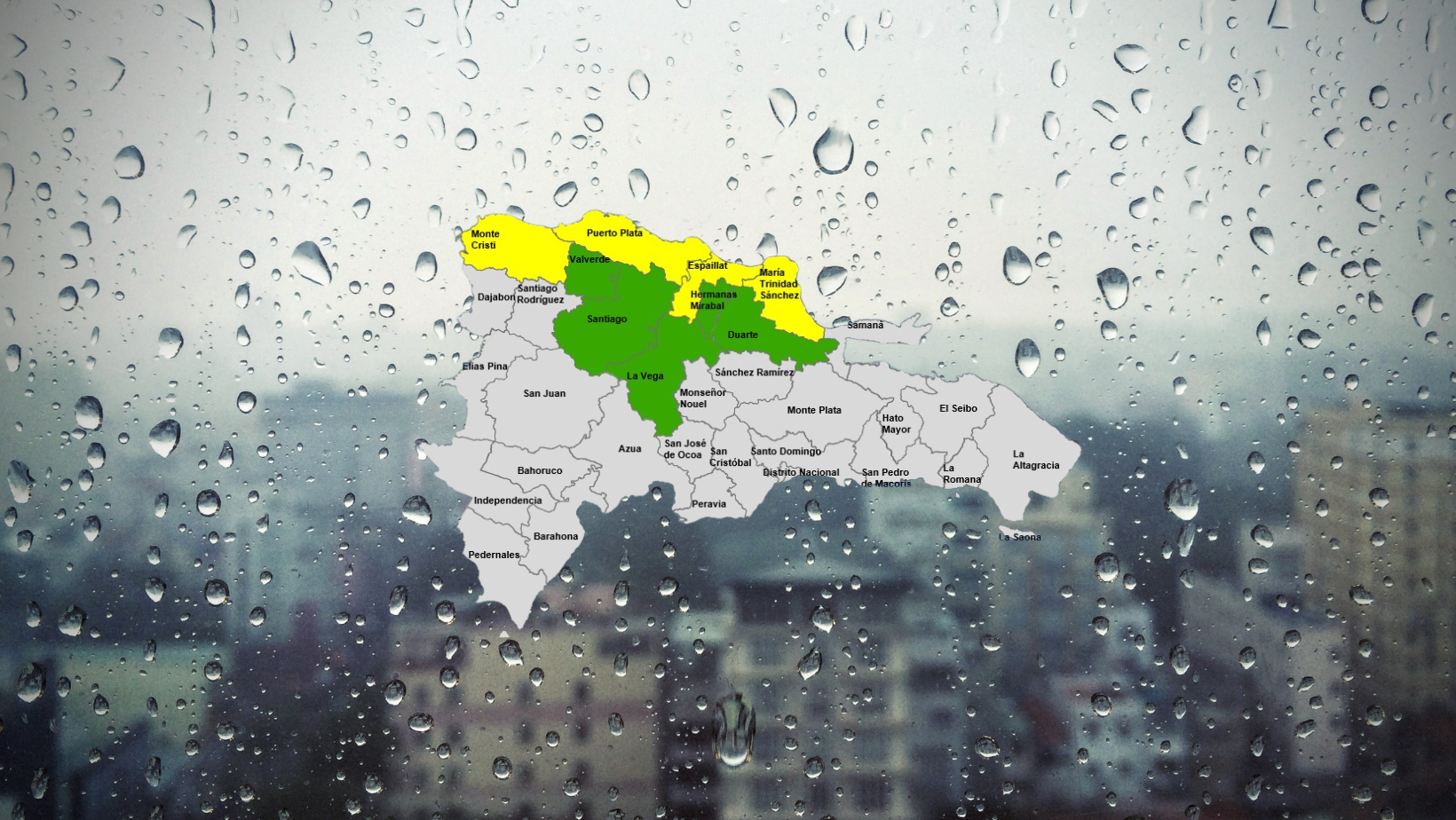 COE aumenta a nueve las provincias en alerta por sistema frontal y vaguada
