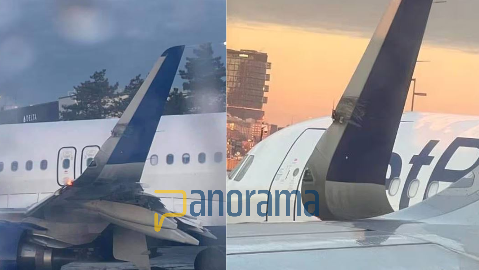 Dos aviones de JetBlue hicieron contacto este jueves por la mañana en el Aeropuerto Internacional Logan de Boston, y la punta de un ala tocó la cola de otro avión.