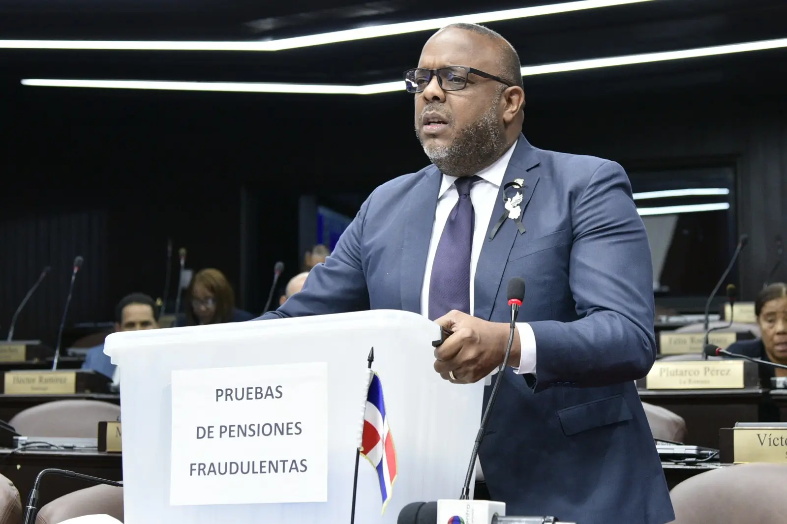 Vocero diputados PLD Luis Henríquez dice pensiones solidarias son un fraude.