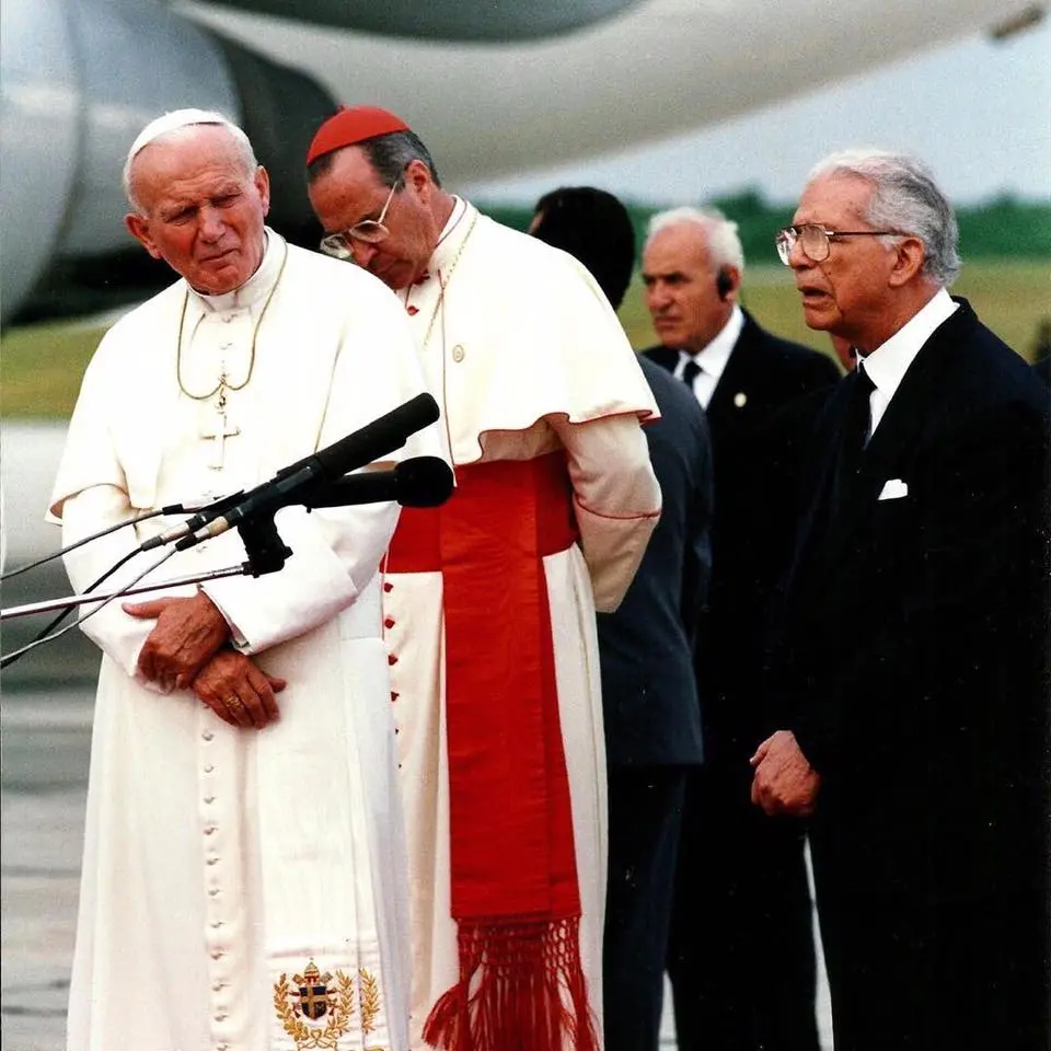 Balaguer junto al papa