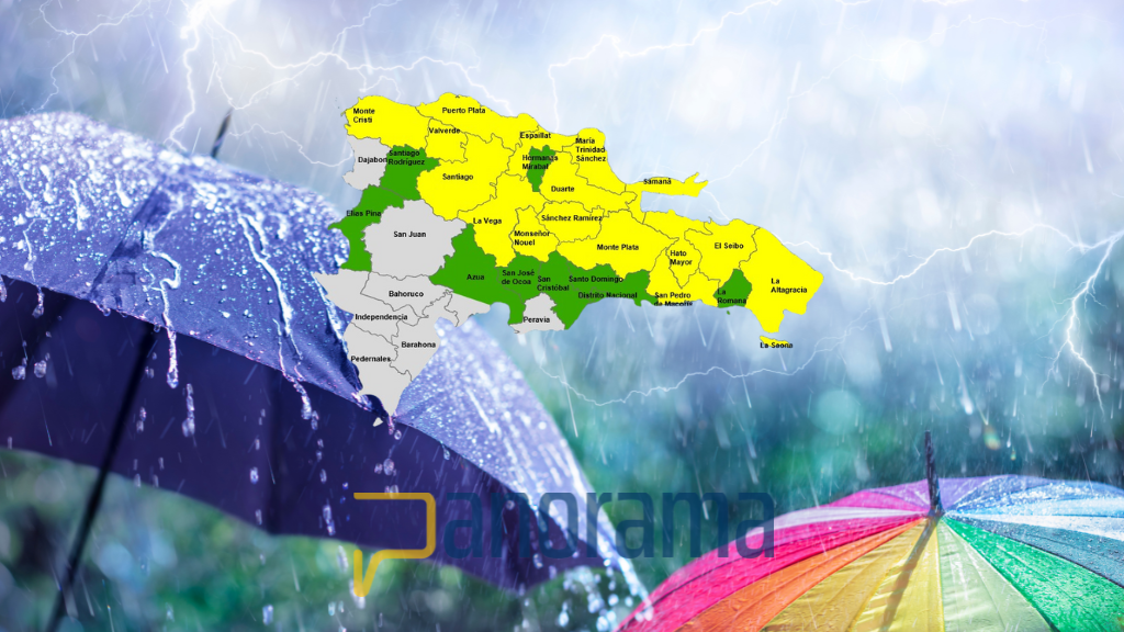 COE mantiene al Distrito Nacional y 24 provincias en alerta por vaguada