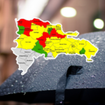 Alerta roja en cinco provincias por vaguada, el Distrito Nacional sigue en amarilla