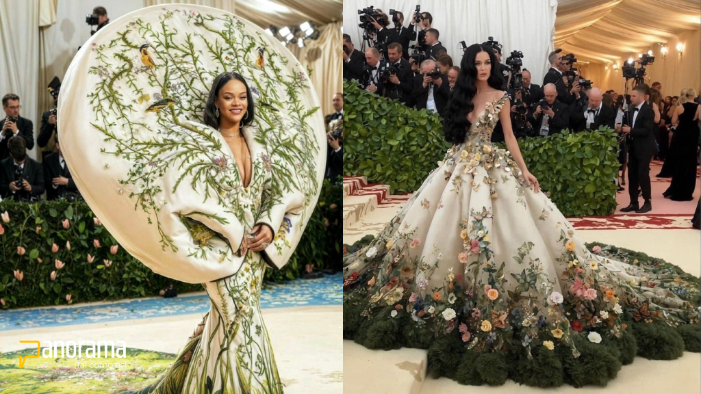 Katy Perry y Rihanna no asistieron a la Met Gala, pero sus imágenes con IA sí