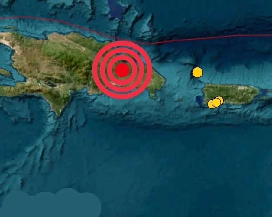 Reportan temblor de magnitud 4.2 con epicentro en Bayaguana