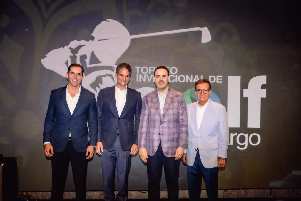 Jorge Rojas, Oscar Villanueva, Ramsés Atallah y Luis Rojas durante la rueda de prensa que anunciaba el torneo 11 de BMCargo.