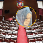 Dejan figuras con forma de feto en los curreles de los diputados a favor de las causales