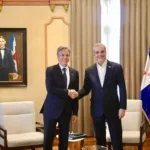 Abinader y Blinken ya se encuentran reunidos en el Palacio Nacional