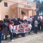 Haitianos protestan frente al Palacio Nacional, "el racismo nos mata"