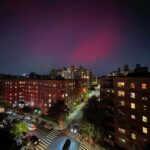 Auroras boreales iluminaron el cielo nocturno de Estados Unidos tras tormenta solar
