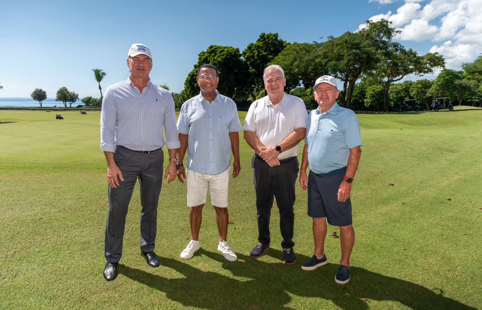 Desde la izquierda Jason Kycek. Juan Bautista Durán, Juan Cohen Sander y Gilles Gagnon.