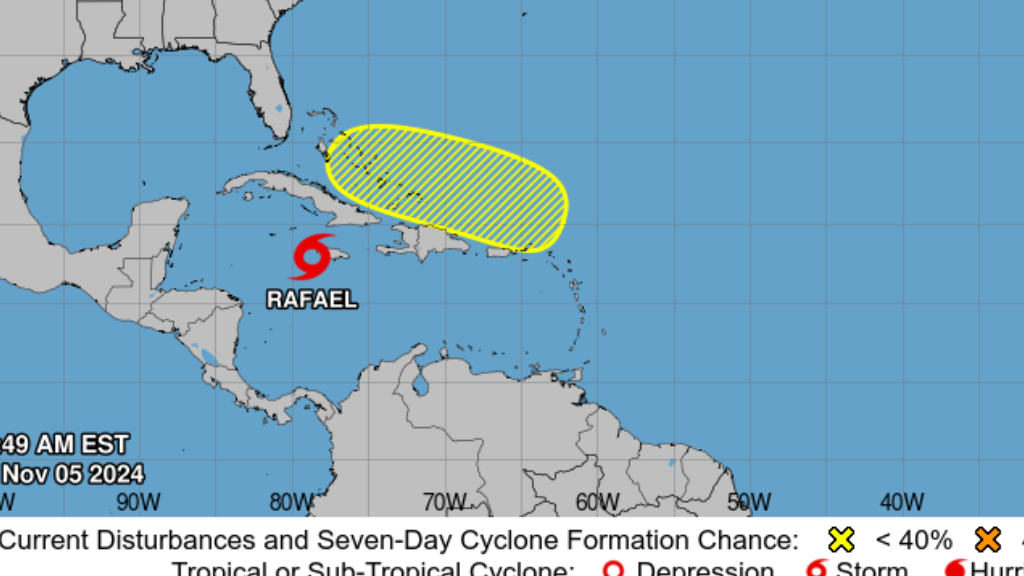 Tormenta Rafael puede convertirse en huracán hoy mientras se aproxima a Cuba