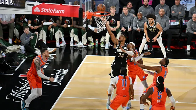 Giannis Antetokounmpo y Bucks se imponen con una andanada de triples para vencer al Thunder 97-81 y ganar la Copa de la NBA