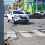 Accidente de tránsito deja a un motorista herido en la avenida Núñez de Cáceres