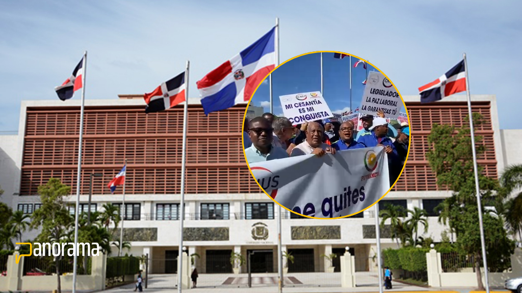 Realizan manifestación frente al Congreso para que “no toquen” la cesantía en reforma laboral