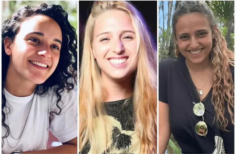 Tres rehenes israelíes fueron transferidas