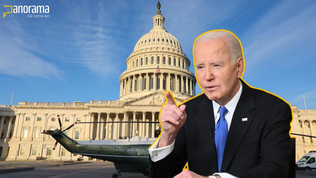 Helicóptero espera para llevar a Biden del Capitolio tras la toma de posesión de Donald Trump