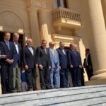 Edmundo González Urrutia llega al Palacio Nacional para reunirse con Abinader 
