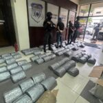 Más de 300 libras presumiblemente marihuana, incautada durante un operativo en el municipio Santo Domingo Oeste.