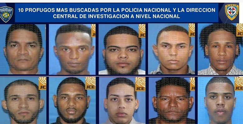 Estos son los prófugos más buscados en República Dominicana