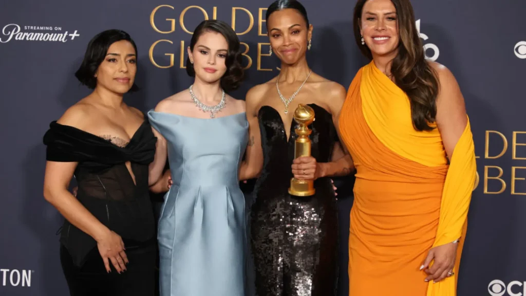 ‘Emilia Pérez’ la gran sorpresa de la noche, gana a mejor película en los Globos de Oro