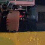 Accidente de camión tanquero causa tapón en la autopista Las Américas