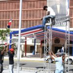 Trabajan activamente en montaje del acto de rendición de cuentas del presidente Luis Abinader