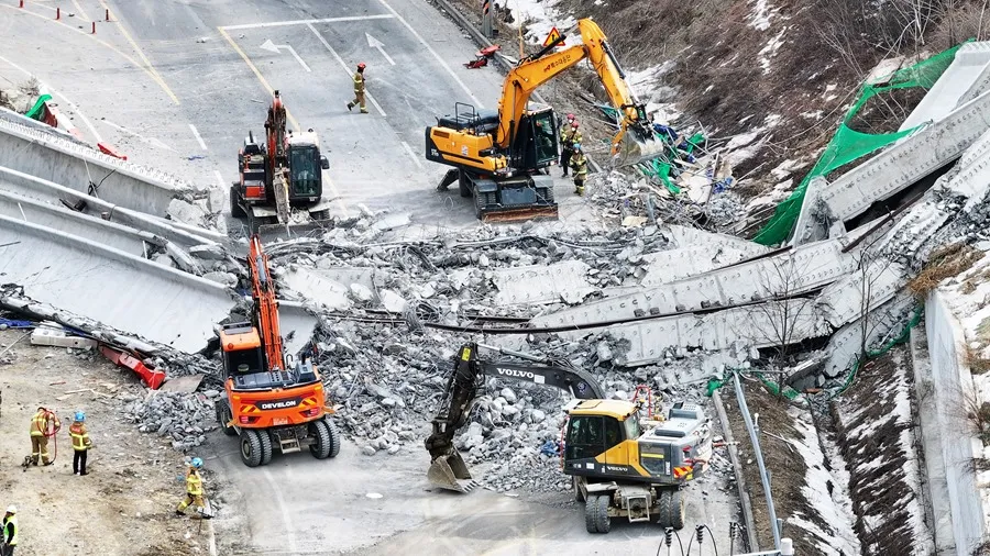 Cuatro muertos y seis heridos en el derrumbe de un puente en construcción en Corea del Sur