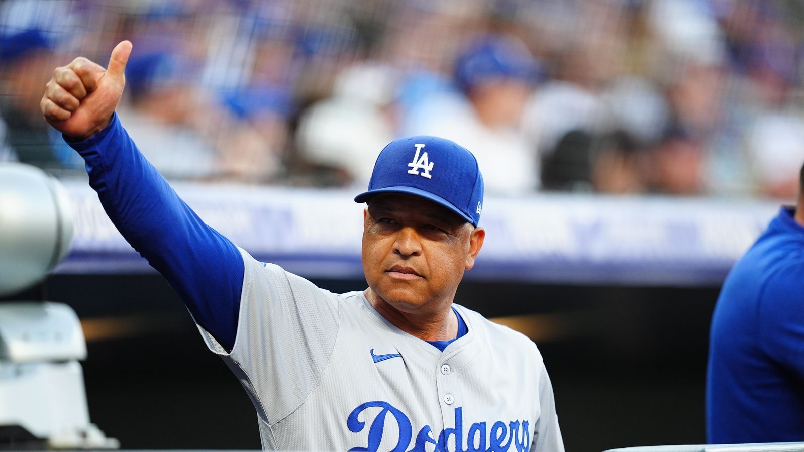 Dave Roberts. dirigente de los Dodgers de Los Ángeles.