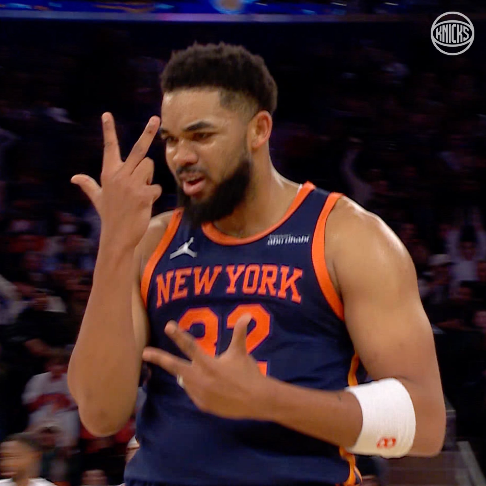 Karl Towns fue clave en la victoria de los Knicks ante Miami.