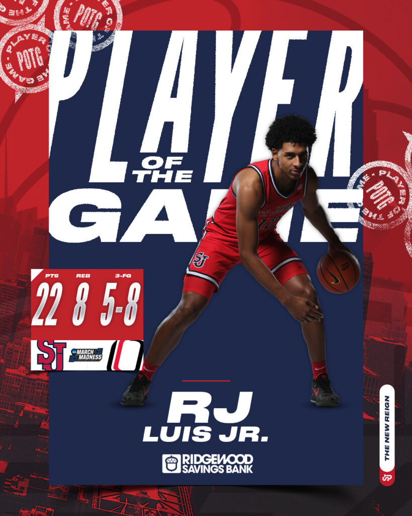 Dominicano RJ Luis de la universidad de St. John´s.
