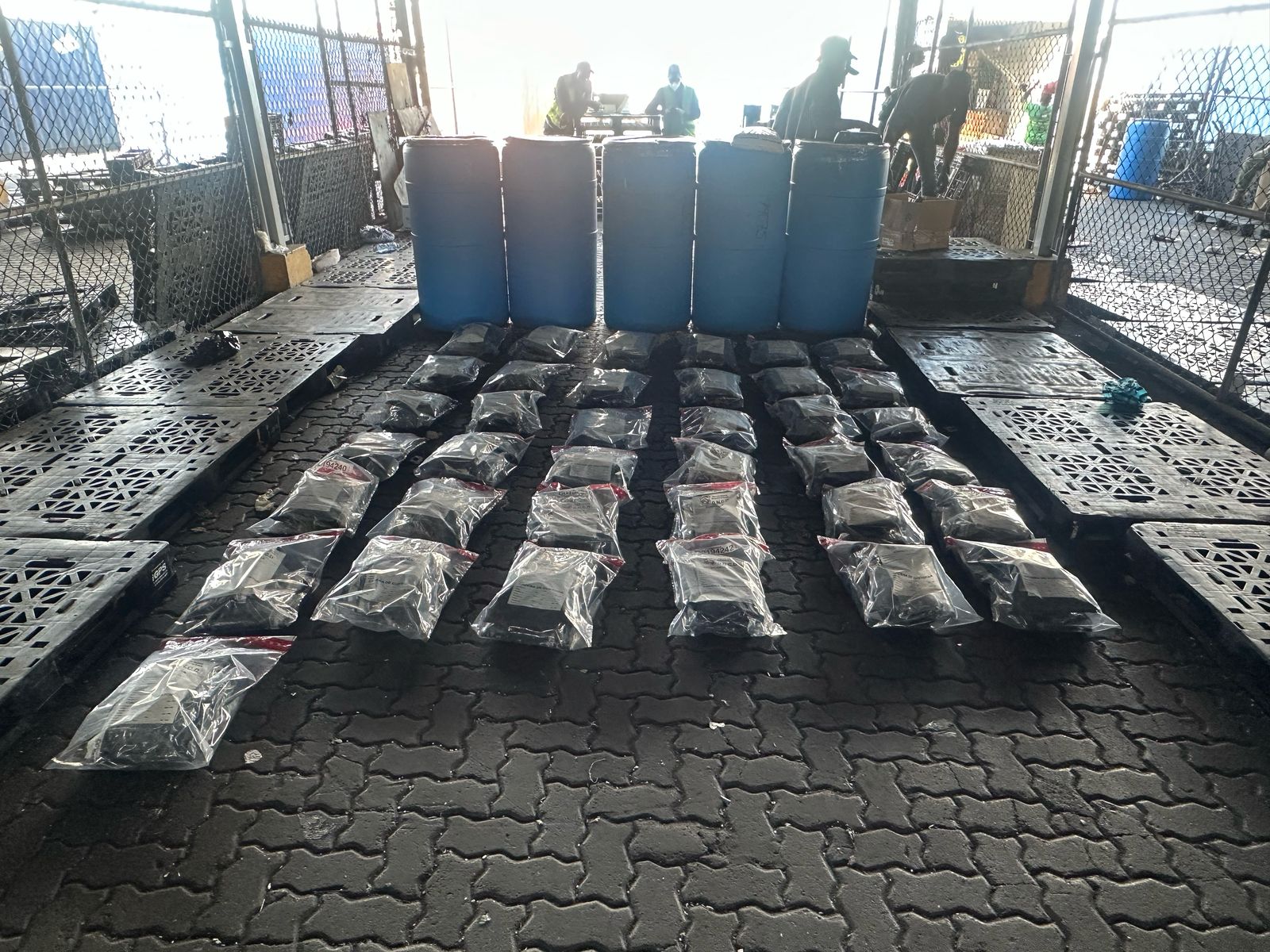 Decomisan 73 paquetes de marihuana en el puerto de Haina y arrestan hombre en Puerto Plata