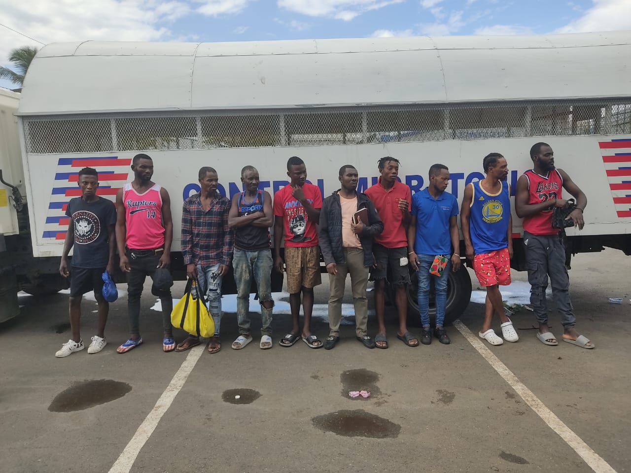 Haitianos detenidos en Nagua.