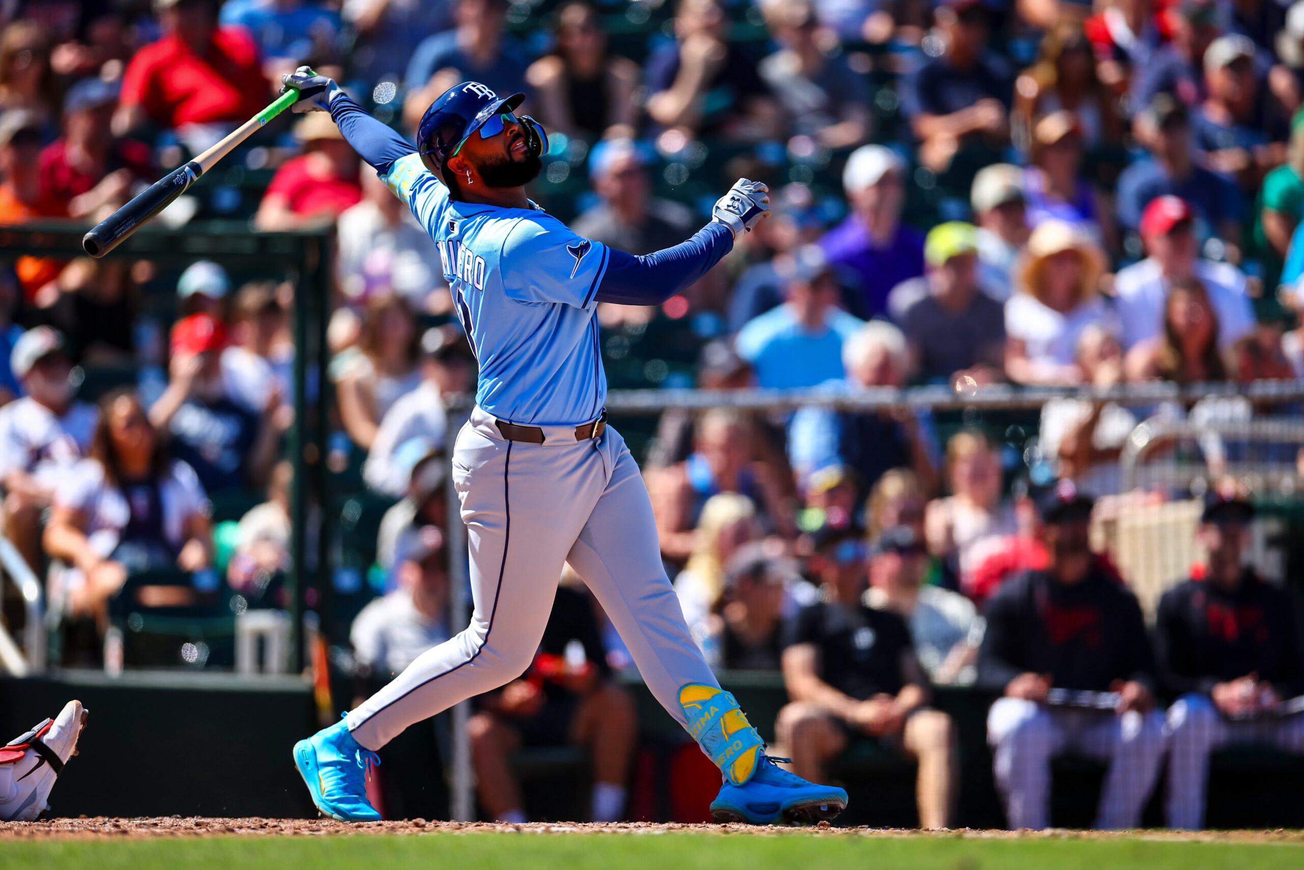 Junior Caminero de los Rays de Tampa Bay.