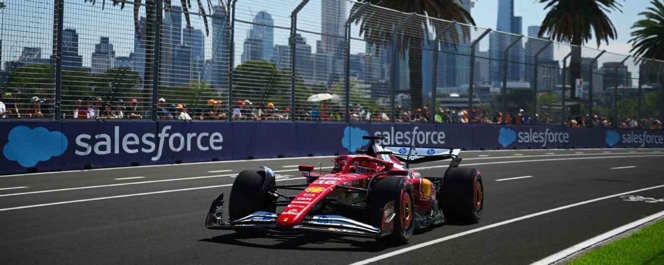 leclerc ferrari practica 2 en melbourne