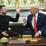 El presidente estadounidense, Donald trump, y su homólogo ucraniano, Volodímr Zelenski, en el Despacho Oval