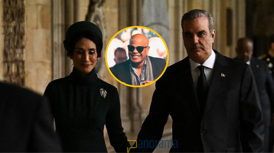 El presidente Luis Abinader y la primera dama, Raquel Arbaje