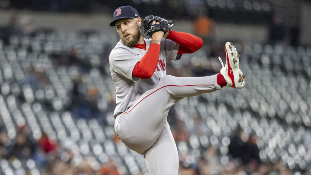 Garrett Crochet de los Medias Rojas de Boston