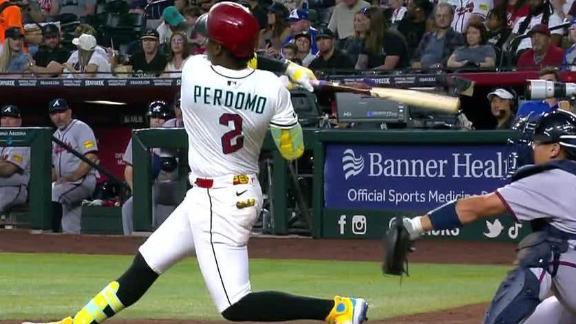 Geraldo Perdomo de los Diamondbacks de Arizona.