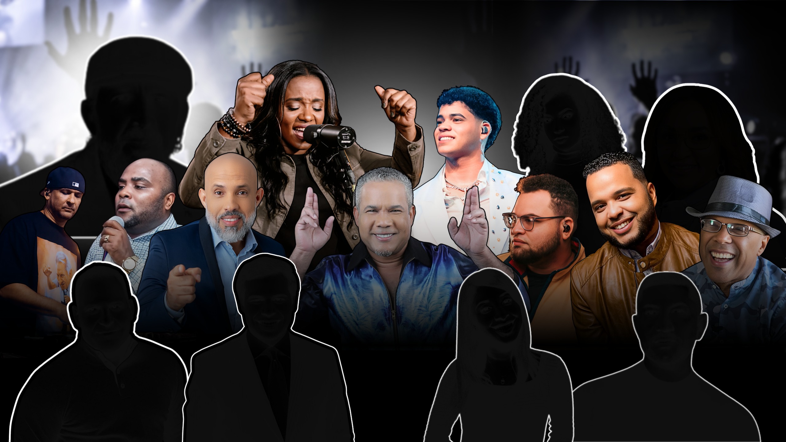 Artistas que participarán en la “Concertación Cristiana RD es de Dios”