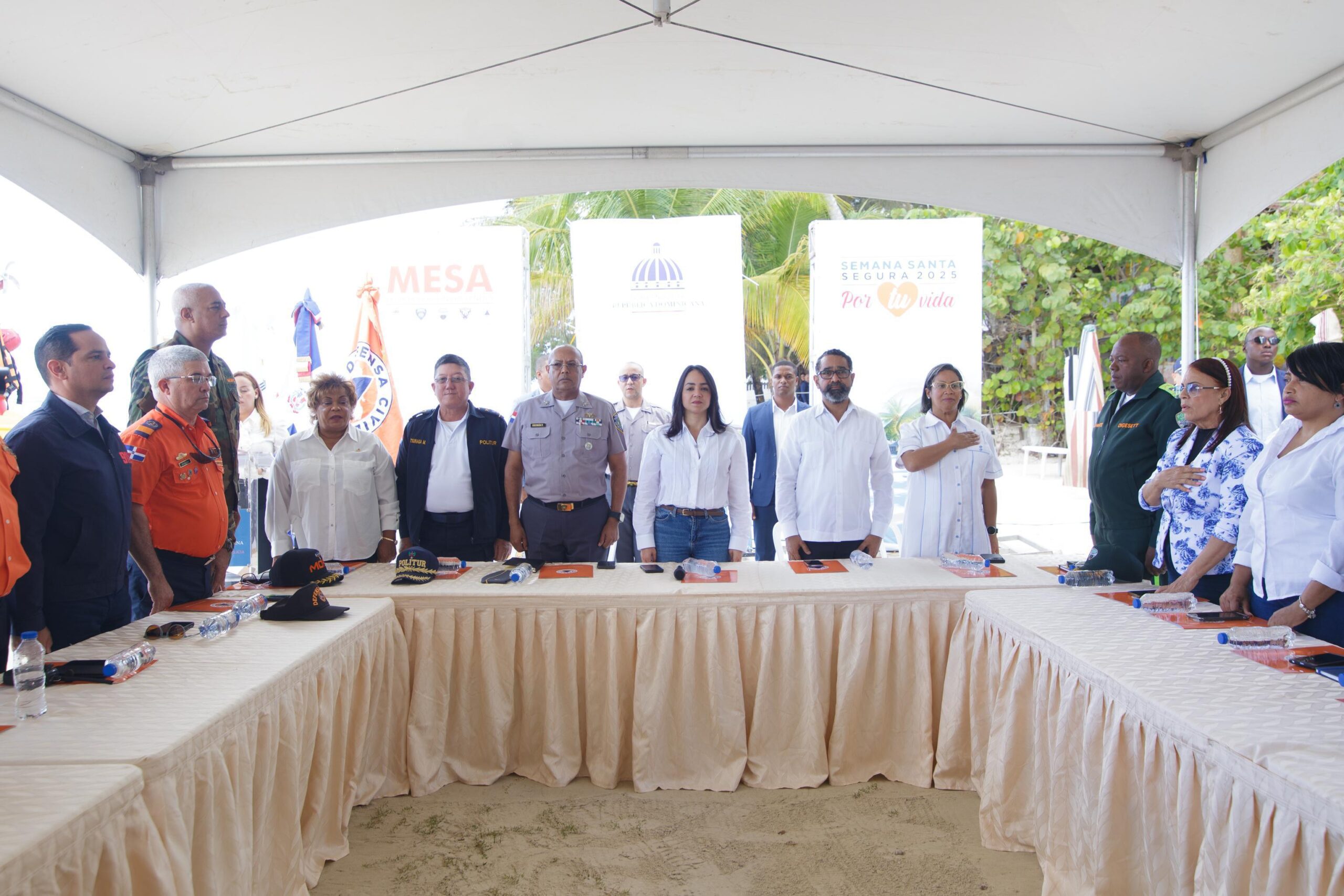 La ministra de Interior y Policía, Faride Raful, encabeza el lanzamiento de “Mesas de Articulación Preventiva”, en Boca Chica.
