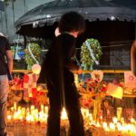 En las ruinas de Jet Set, el ambiente se llenó de simbolismo y recogimiento