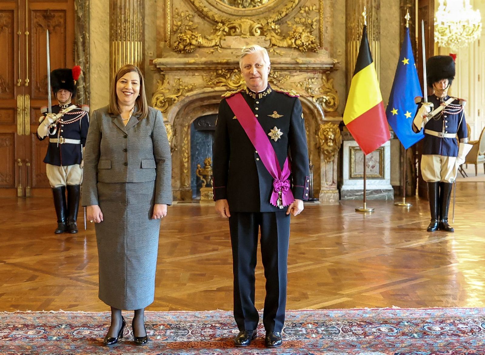 La Embajadora de la República Dominicana en Bélgica, Joan Margarita Cedano, presentó las Cartas Credenciales