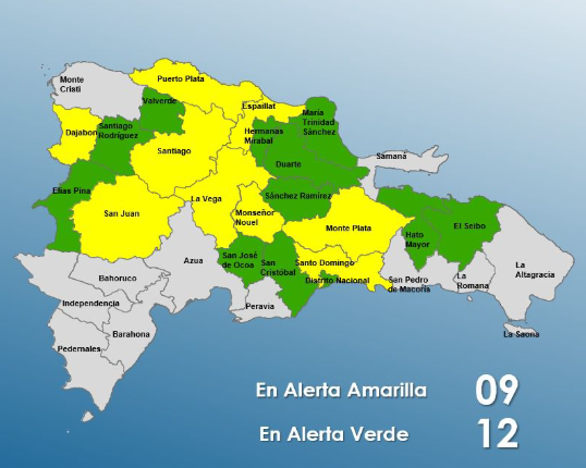 Provincias en alerta por lluvias