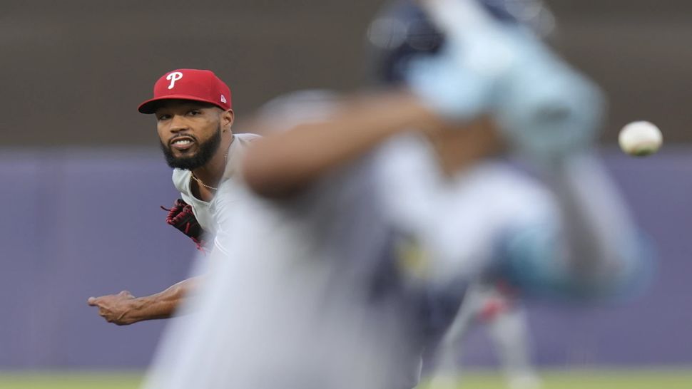 Cristopher Sánchez abridor zurdo dominicano d los Rays de Tampa Bay.