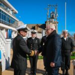 Desde la izquierda el capitán de Navío Carlos Zúñiga Araya y el embajador dominicano Juan Cohen Sander / Fuente externa