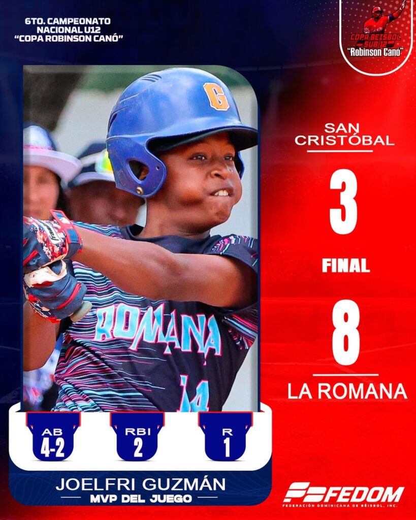 La Romana derrota 8-3 a San Cristóbal.