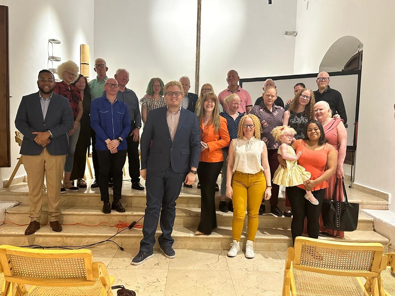 Profesionales con albinismo.