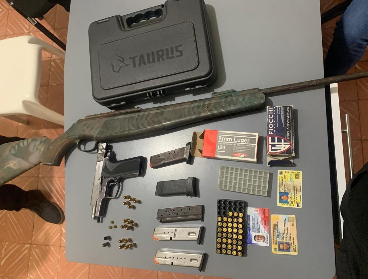 Armas de fuego ilegales ocupadas en San Pedro de Macorís